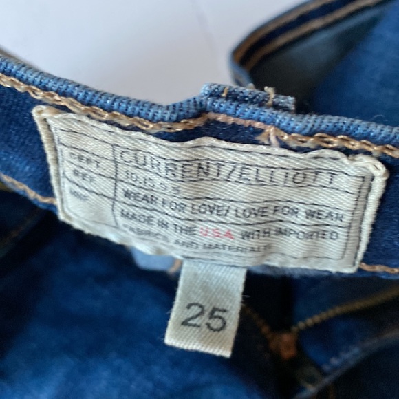 Current / Elliott, High waisted Stiletto Skinny Jean, Size 25 - Picture 7 of 9